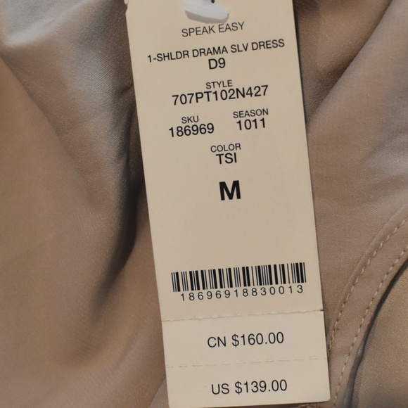 Bebe 1-Shoulder Drama SLV Dress - Picture 15 of 16